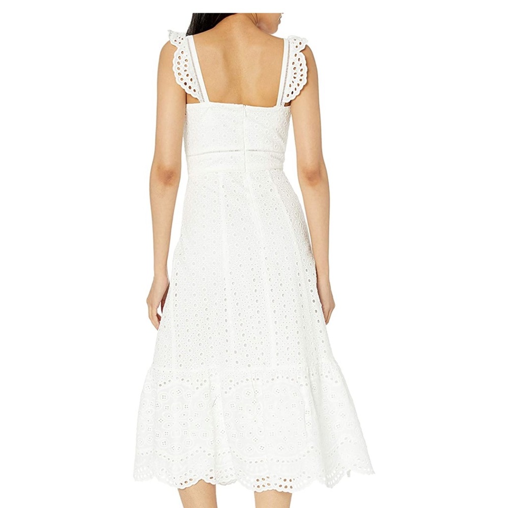 PARKER Ivory Embroidered Eyelet Dress - Picture 7 of 10